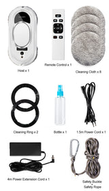 CleanBot Raamreiniger – Slim en Handsfree met Afstandsbediening voor Streeploze Ramen