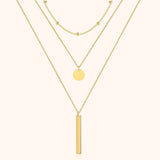 Gelaagde Drievoudige Ketting - Elise
