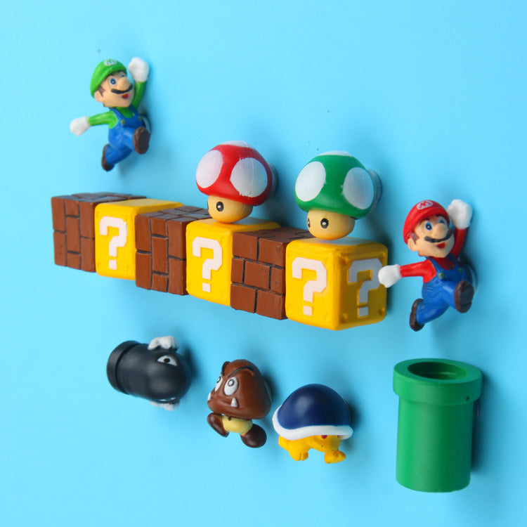 Retro Videogame Karakter Koelkastmagneten – Voor vrolijke keukendecoratie