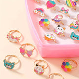 Lola Magische Prinsessen Ringen Set - 36 Stuks Verstelbare Ringen voor Meisjes