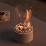 Klassieke olielamp met open vlam - Lumora