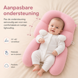 Ergonomisch Baby Slaapkussen – Veilig, Comfortabel en Aanpasbaar voor Pasgeborenen (0-12 Maanden)