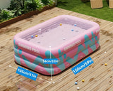Vrolijk Opblaasbaar Zwembad voor de Tuin – Duurzaam PVC, Perfect voor Zomerse Feestjes en Familieplezier