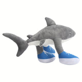 Sneaker-Dragende Pluche Haai – Zachte Tung Tung Sahur Karakter Speelgoed