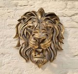 Metalen Leeuwenkop Wanddecoratie - Elegant en Stoer