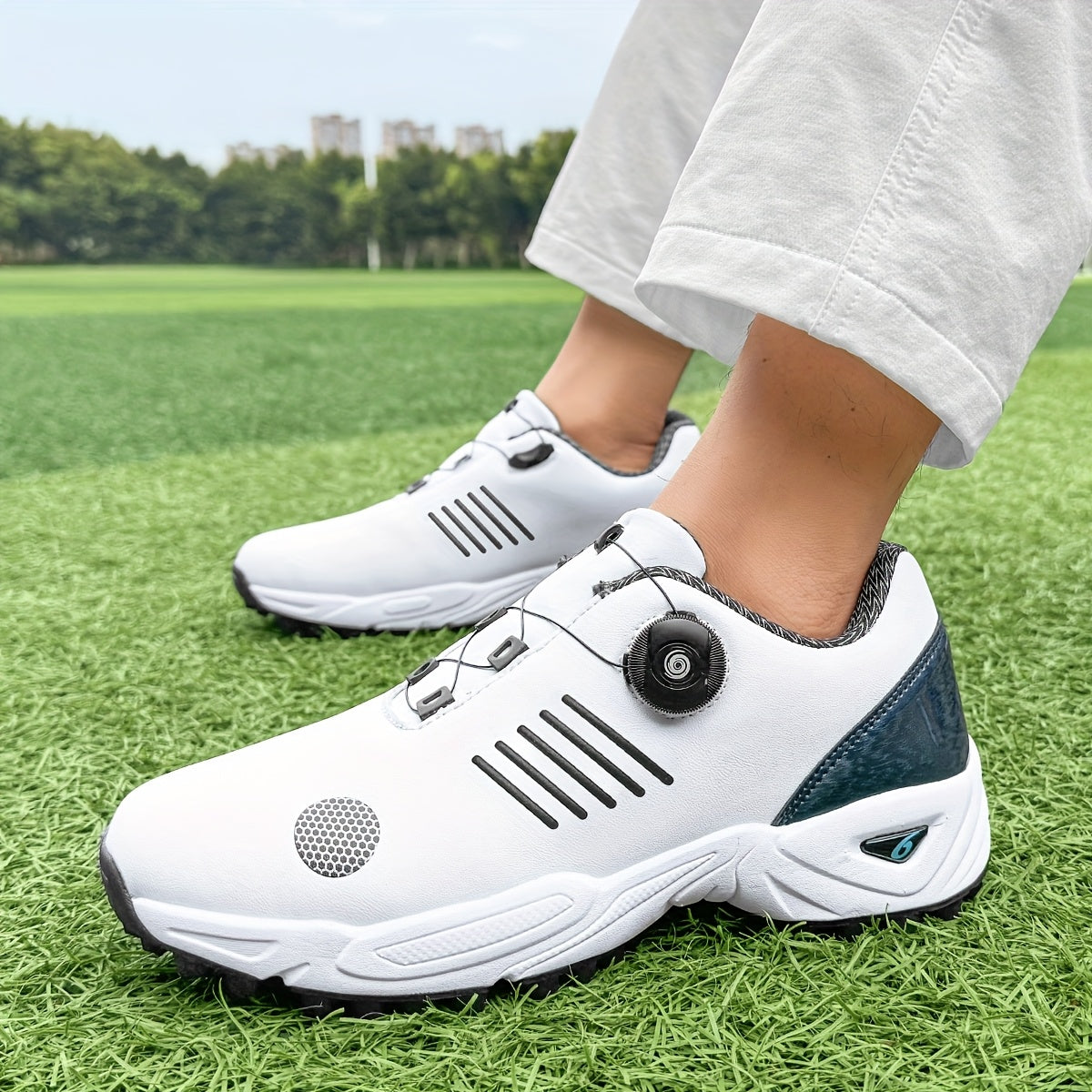 Golfeasy | Golfschoenen Heren met Grip & Sluitmechanisme met Draaiknop | Draaibaar vetersysteem | Draaisluiting | Lichtgewicht & Ademend Ontwerp