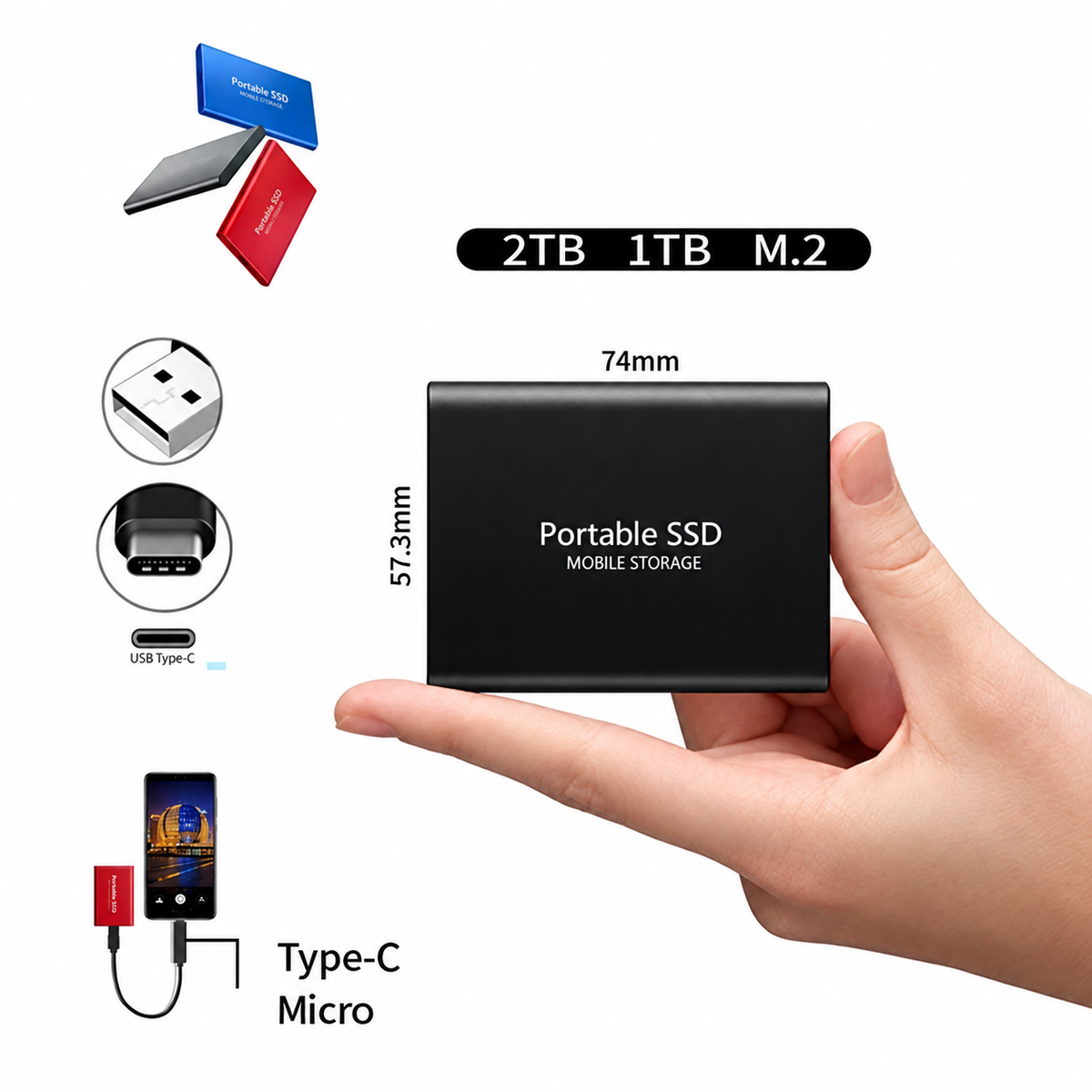 Hogepresterende externe SSD | Snelle, betrouwbare draagbare opslag