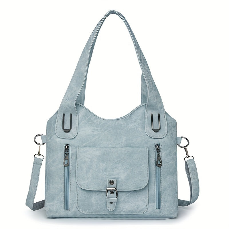 Vintage-Stijl Vegan Leren Schoudertas - Marivelle