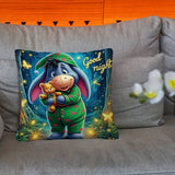 Eeyore Pluche Kussenhoes - Speels Dubbelzijdig Ontwerp met Ritssluiting voor Woonkamer en Slaapkamer