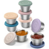 Lekkende Saucenbekers van RVS (6 stuks) – FlavorPods