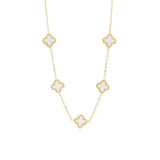 Gouden Ketting - Luxe Klaverdesign | Elegant Ontwerp | Verstelbare Lengte