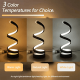 Spiraal LED Tafellamp | Modern Design | Dimbaar