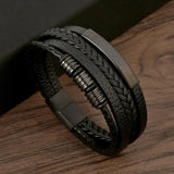 Majestueuze Vintage Armband - Luxe Lederen Stijl