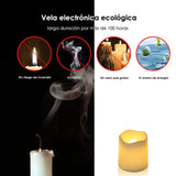 Set van 24 LED Vlamloze Kaarsen - GlowFlicker