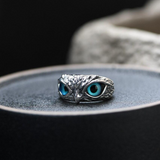 Zilveren Opal Uilen Charmsring – Ophelia
