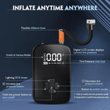 SmartPump Draagbare Luchtcompressor met LED Display - USB Opladen, Voor Banden, Fiets, Motor en Meer