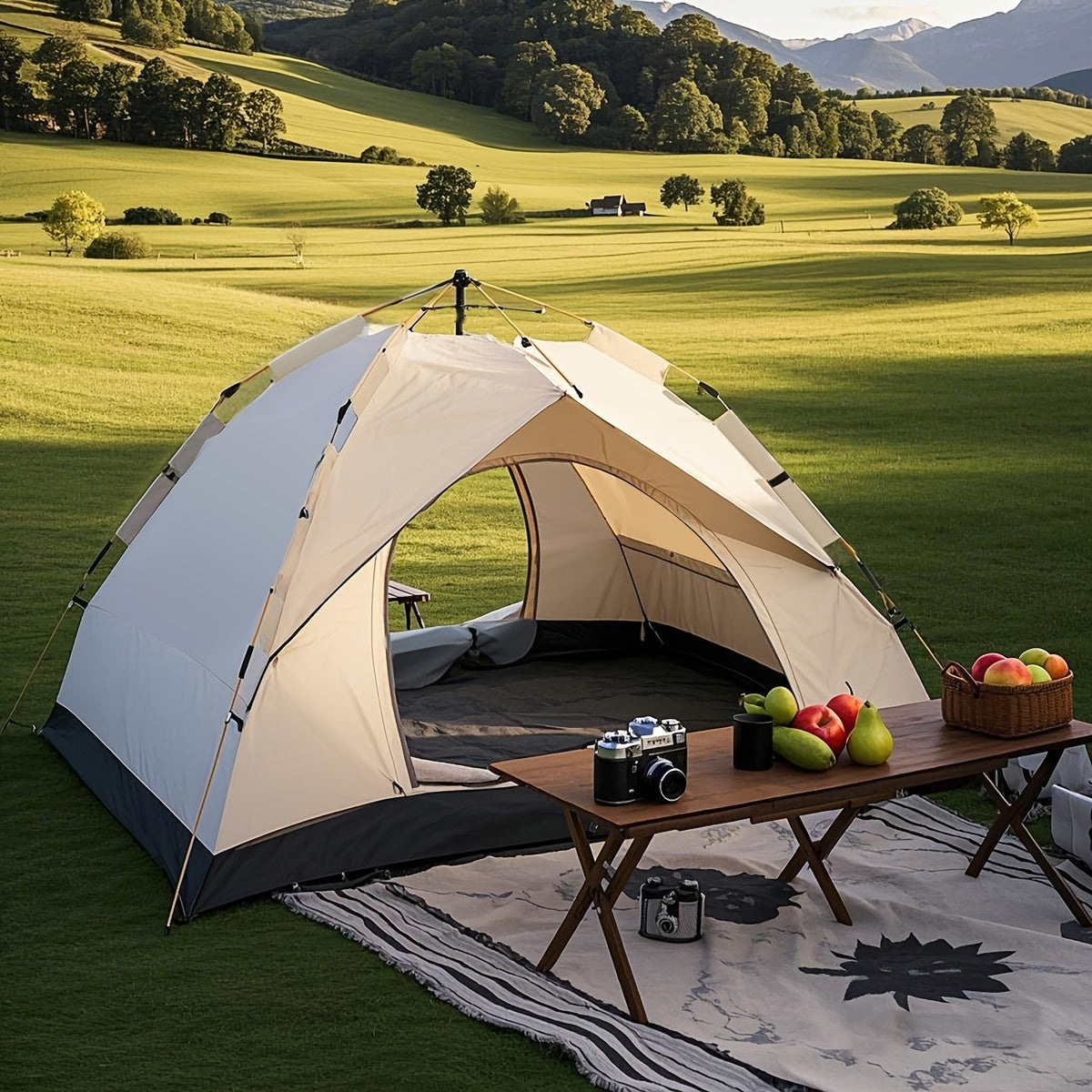 QuickCamp Opklapbare Tent – Comfort en Bescherming voor Elke Outdoor Trip