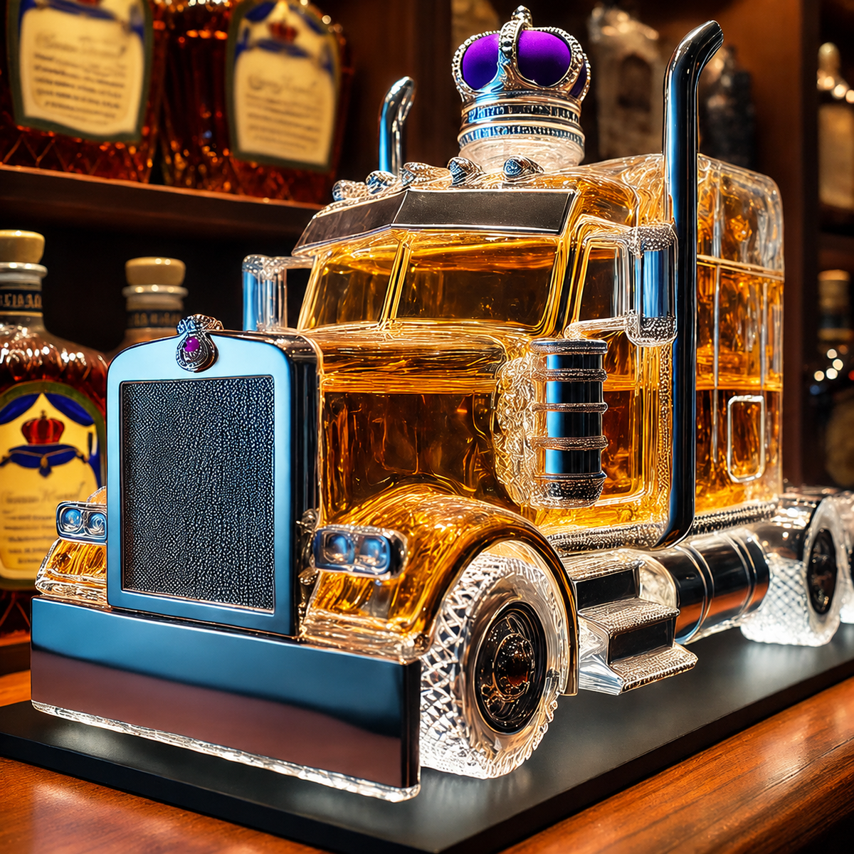 Whisky Fles Vrachtwagen Semi
