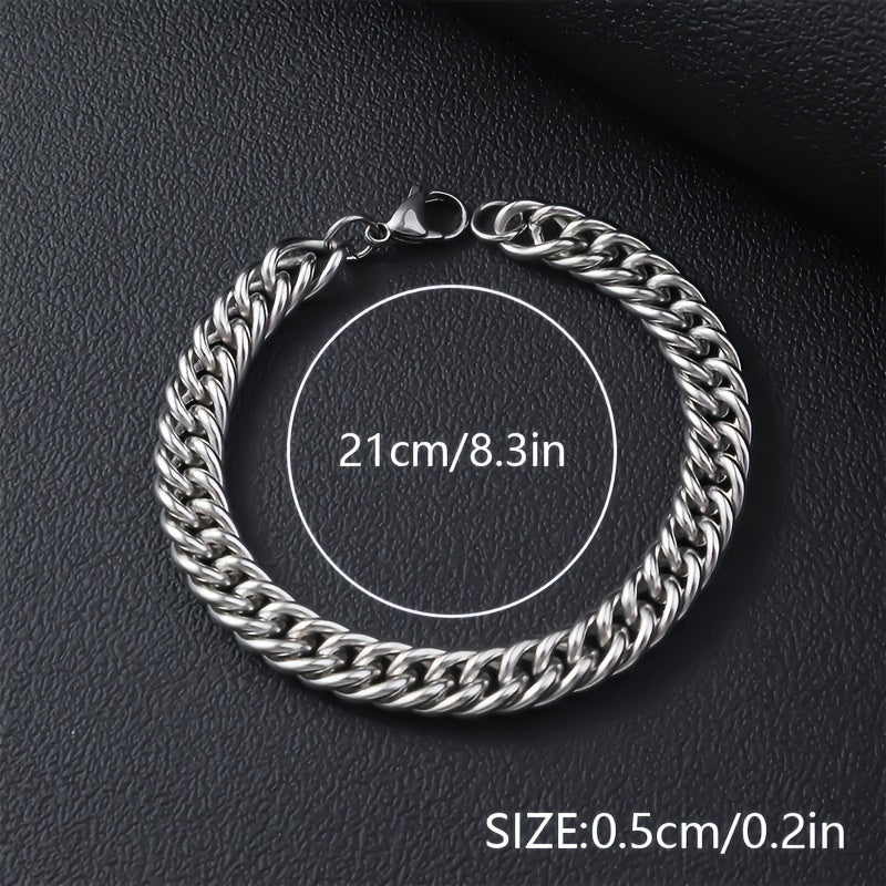UrbanSteel Armbandenset – Stoer en Trendy voor Heren