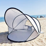 Snel Pop-Up Strandtent – Makkelijk Opzetten en Bescherming Voor Iedereen