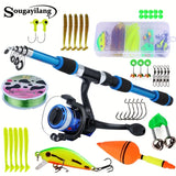 1,8m Telescopische Hengelset met Spinning Reel en Complete Accessoires