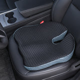 Ergonomisch Zitkussen Triacomfort | Driehoeksvorm met Geheugenfoam | Ademend & Drukverlagend | Voor Auto & Kantoor