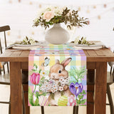 Paashaas Tafelloper met Vlinders – Vrolijke Lente Decoratie voor Jouw Tafel