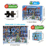 Moderne Julelandsby Adventskalender Puzzel