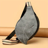 Vintage Kunstleren Crossbody Tas – Verstelbare Riem met Gespsluiting