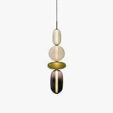 Moderne Hanglamp met Gekleurd Glas