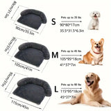 Pluche Hondenbed met Afneembare Wasbare Hoes - Zacht en Multifunctioneel Slaapmat voor Grote, Middelgrote en Kleine Honden