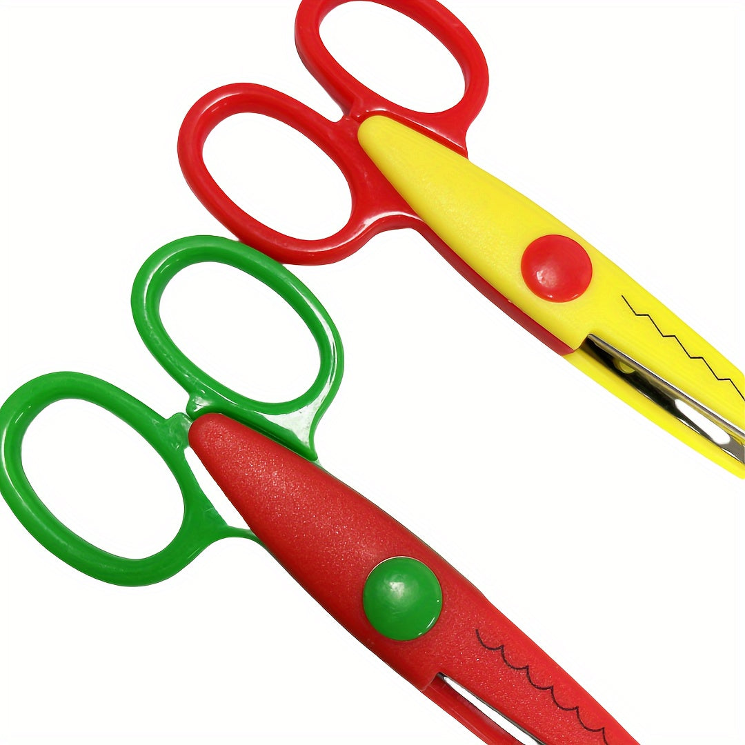 Kleurrijke Creatieve Knipscharen Set – Decoratieve Randen voor Handwerk en DIY