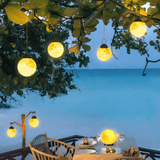 LED Buitenhanglamp - Goud Metaal & Hars