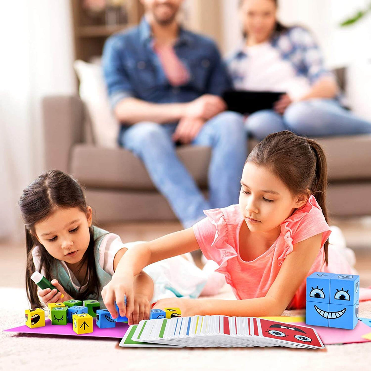 Interactief expressie-blokspel voor kinderen – MimikMatch