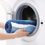 Geometrisch Badkamer Tapijt – Absorberend en Zacht met Non-Slip Onderkant