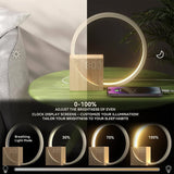 Touch Control Bedside Alarm Clock Light – Elegante & Aanpasbare Wake-Up Lamp
