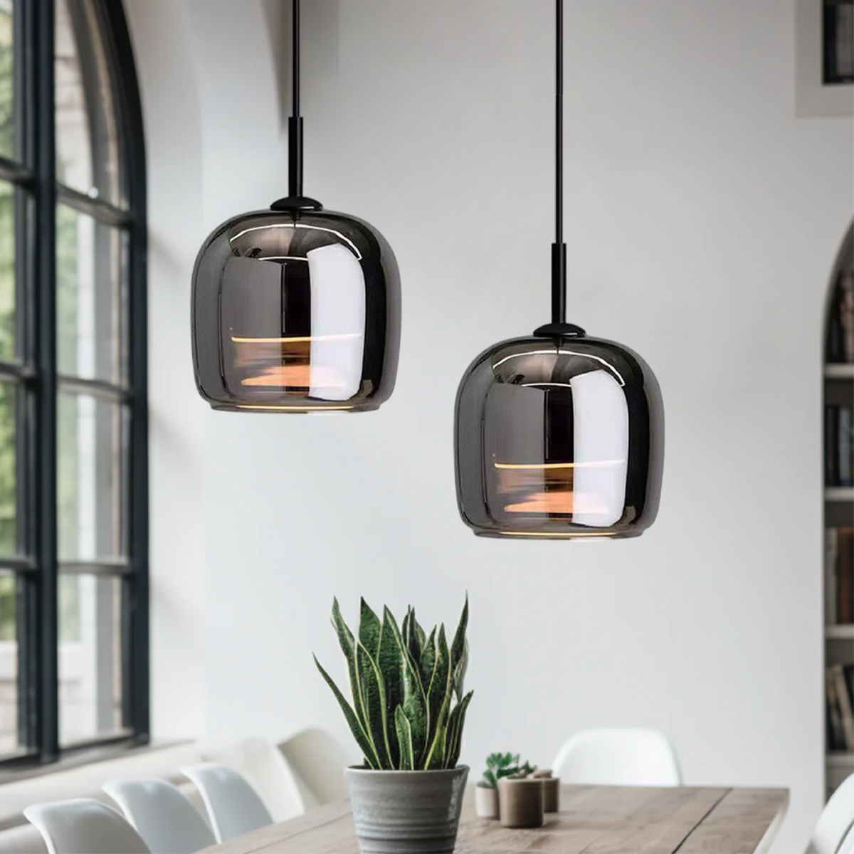 Moderne Glazen Hanglamp - Scandinavisch Design