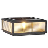 Moderne LED Buitenpaallamp - Geribbeld Glas