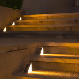 Zonne-energie LED lampen set voor het verlichten van trappen en tuinen