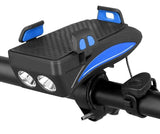 FietsPro 4-in-1 Telefoonhouder, Powerbank, Verlichting & Claxon