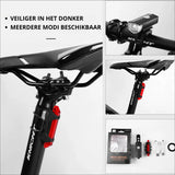 VoltBeam USB Fietslicht Set – Veiligheid en Gemak met Oplaadbare Batterijen