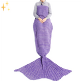 Warme Gebreide Zeemeermin Deken – MermaidDreams