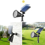 Zonne-reflector tuinlamp LED met schemerschakelaar