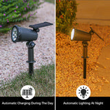 Zonne-reflector tuinlamp LED met schemerschakelaar