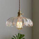 Bubble Glass Hanglamp – Elegante Transparante Glas & Koper Hanglamp