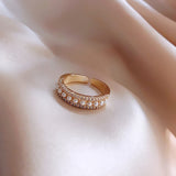 Luxueuze Gouden Ring met Parel – Martina
