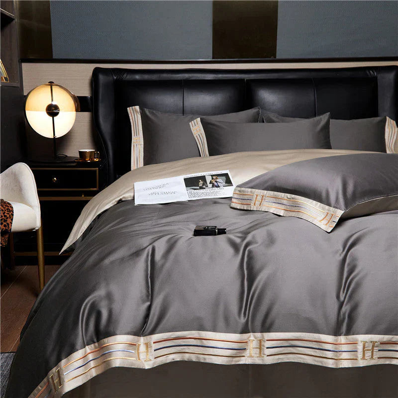 Luxe Satijnen Dekbedovertrek 4-delig Set - OpulenceSleep