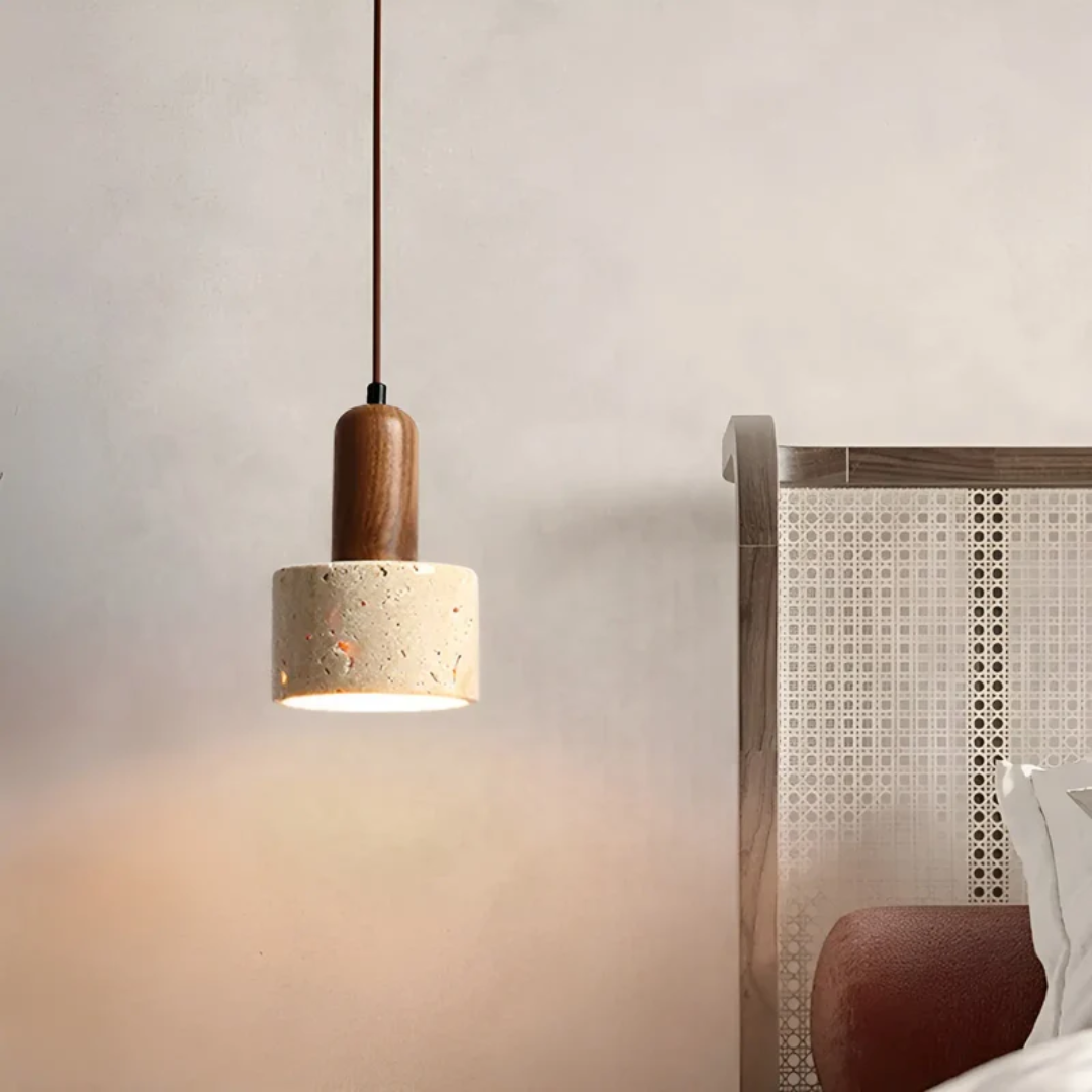 Japanse Wabi-Sabi Plafondlamp - TranquilGlow