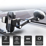 Telefoonhouder voor Auto | Telefoonhouder met Zuignap & 360° Rotatie | LuxGrip