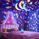 Hello Kitty Sterren Projectorlamp | Muziekdoos Nachtlampje